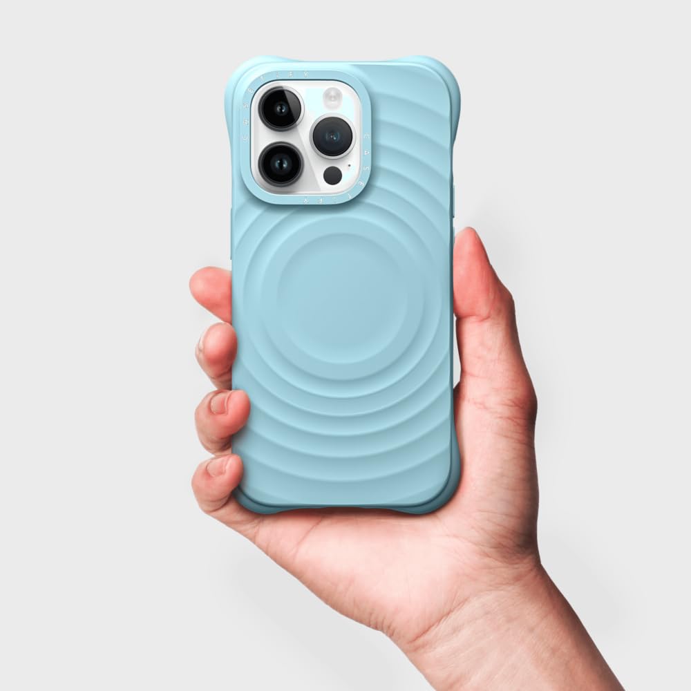 Foto 5 pulgar | Funda Para Teléfono: Tify Ripple, Iphone 14 Pro Max, Azul Cielo - Venta Internacional.