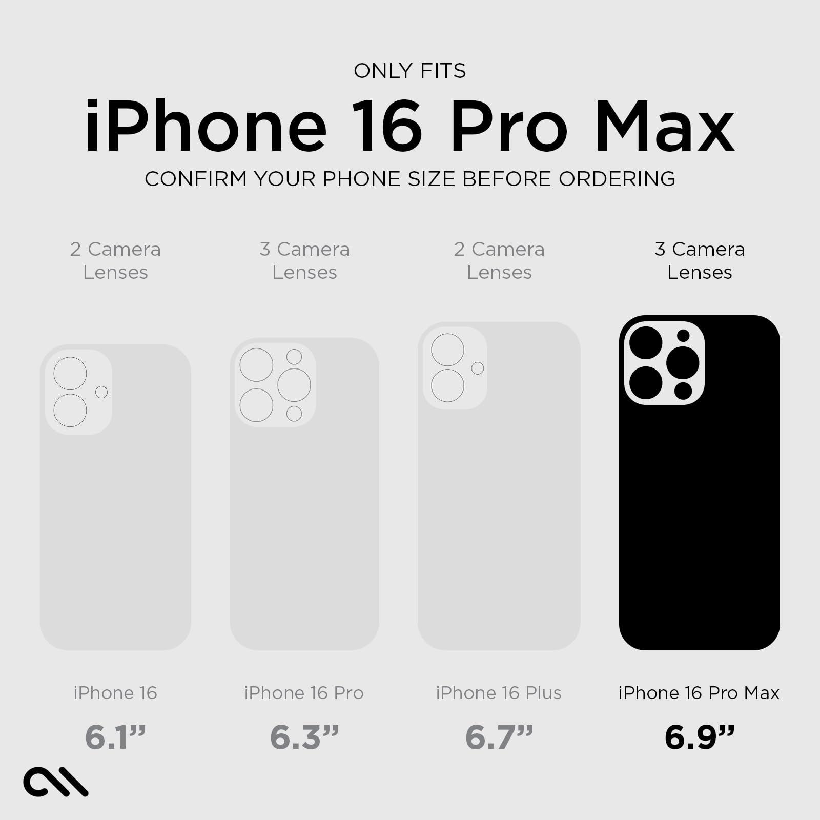 Foto 3 pulgar | Funda Para Teléfono Case-mate Iphone 16 Pro Max Tough Clear - Venta Internacional.