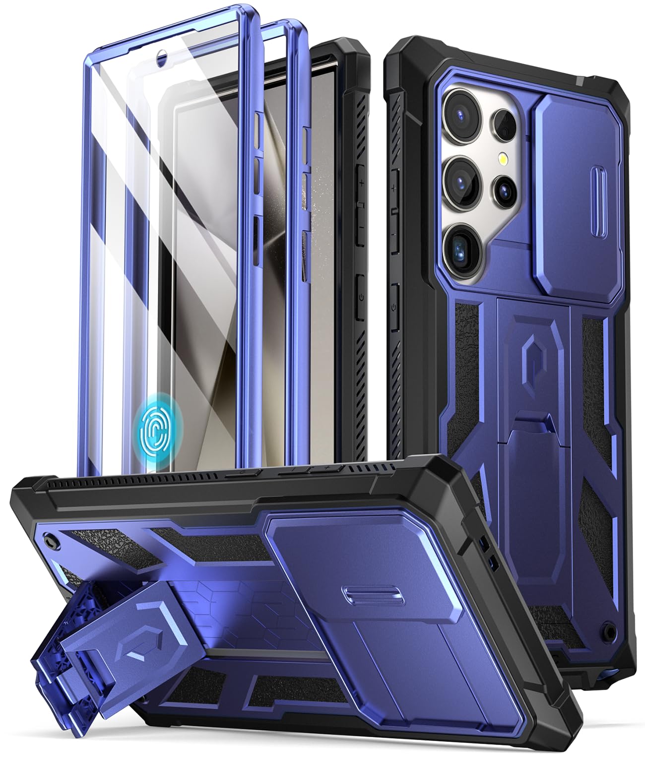 Foto 2 pulgar | Funda Para Teléfono Poetic Spartan Galaxy S24 Ultra 6.8 Midnight Blue - Venta Internacional.