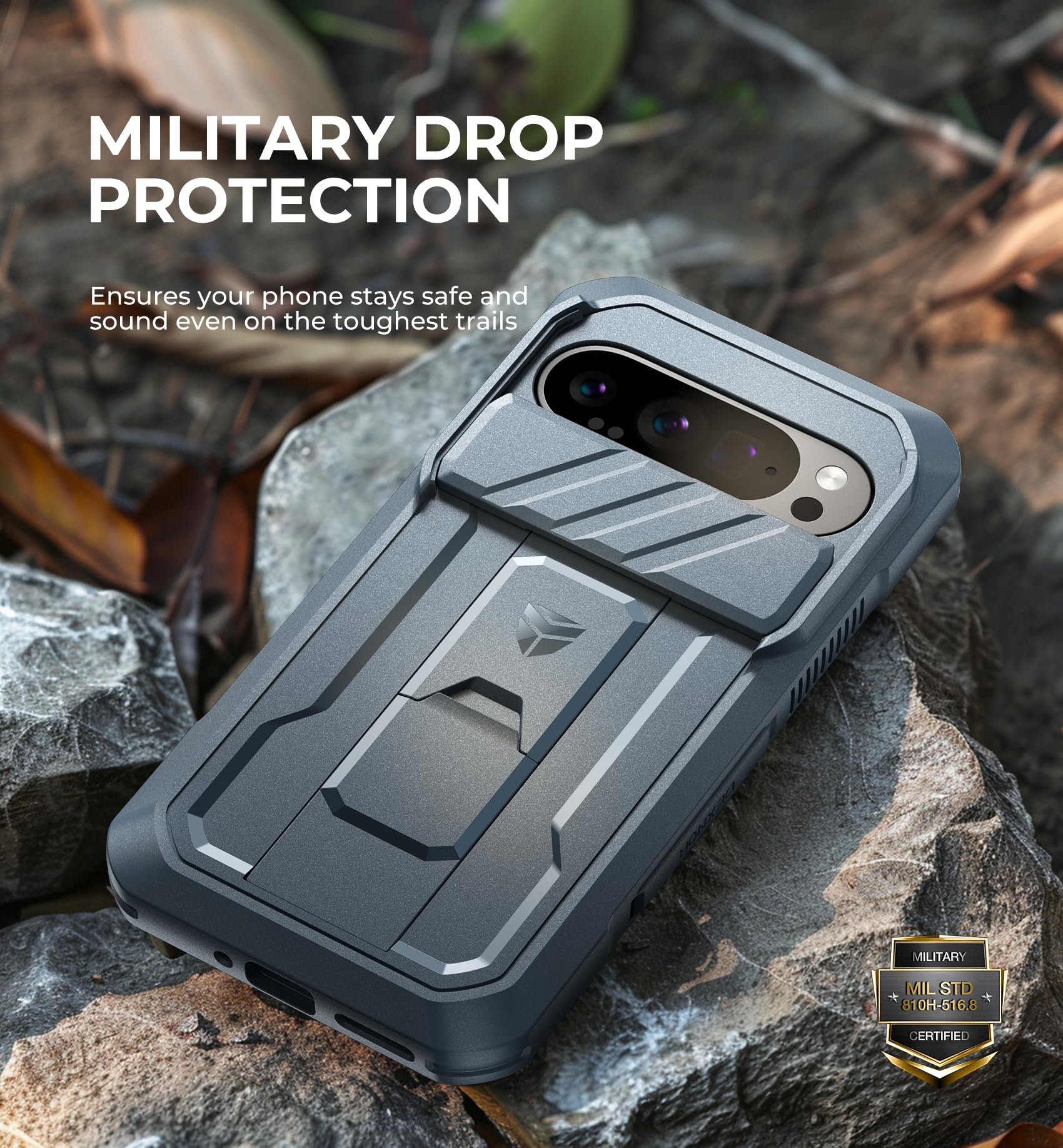 Foto 7 pulgar | Funda Dexnor Para Google Pixel 9 Pro Con Cámara Deslizante, Color Azul - Venta Internacional.