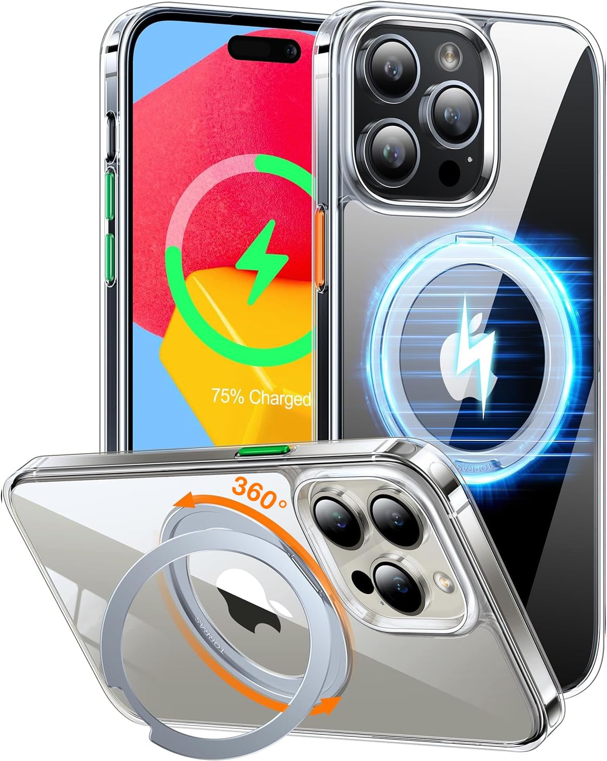 Foto 2 pulgar | Funda Para Teléfono Torras 2024 Con Anillo Giratorio De 360° Mejorado Para Iphone 13 Pro - Venta Internacional.