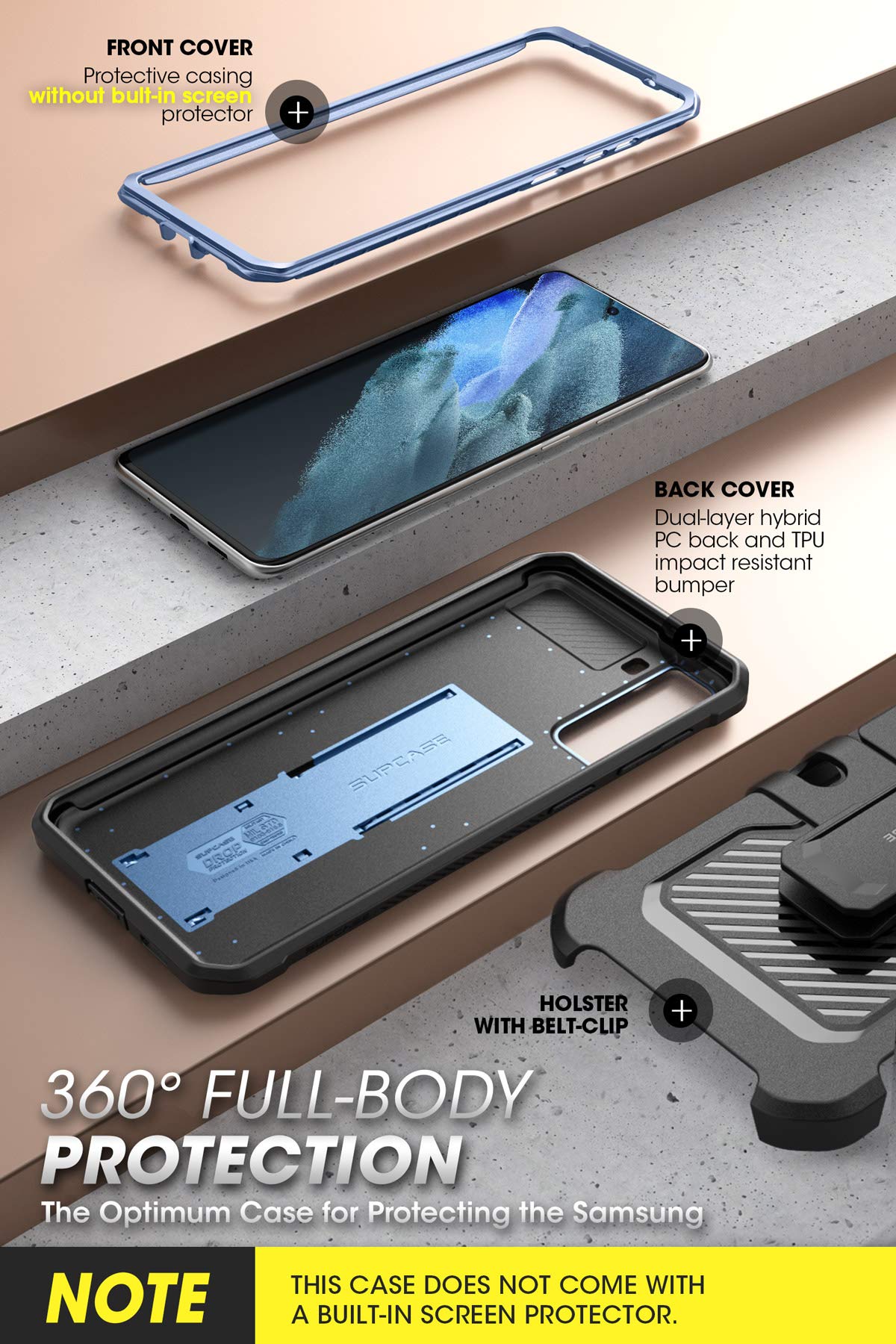Foto 4 | Funda Supcase Unicorn Beetle Pro Para Samsung Galaxy S21 Ultra 5g - Venta Internacional.