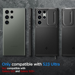 Foto 2 | Funda Spigen Optik Armor Para El Galaxy S23 Ultra (2023), Color Negro - Venta Internacional.