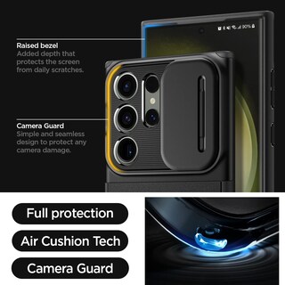 Foto 5 | Funda Spigen Optik Armor Para El Galaxy S23 Ultra (2023), Color Negro - Venta Internacional.