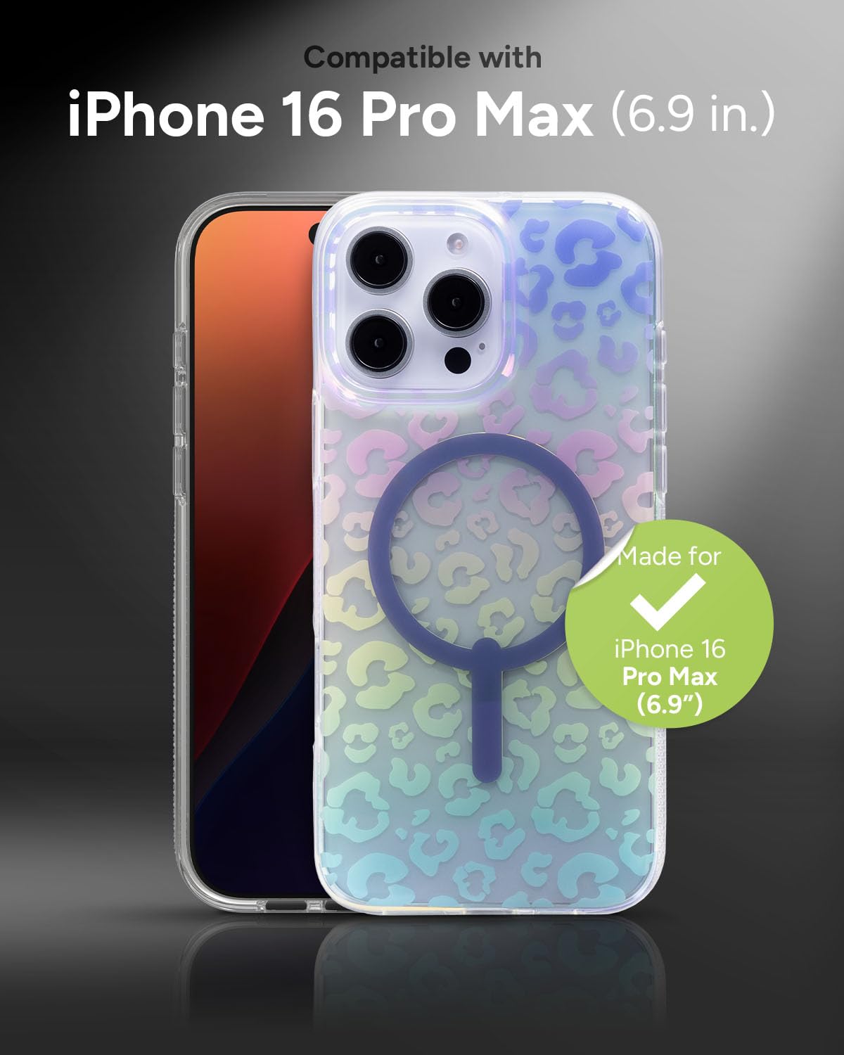 Foto 2 | Funda De Teléfono Zagg Milan Snap Para Iphone 16 Pro Max Que Cambia De Color - Venta Internacional.