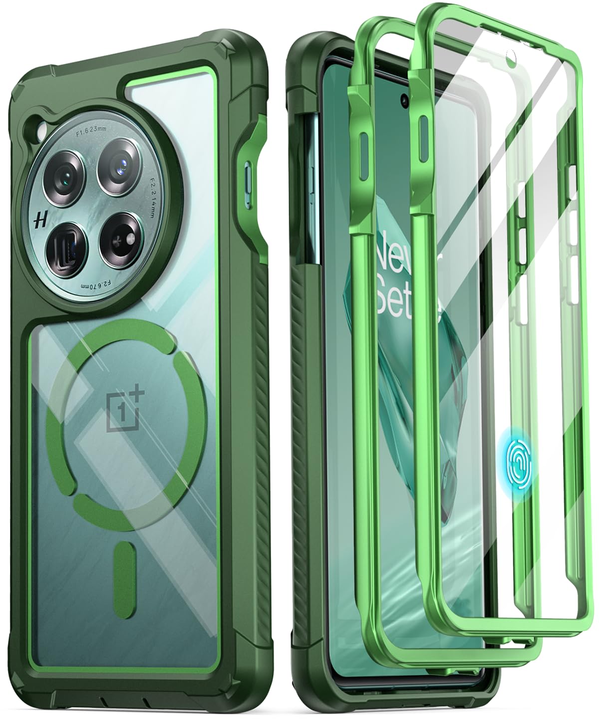 Foto 2 pulgar | Funda Poetic Guardian Compatible Con Oneplus 12 5g Verde/transparente - Venta Internacional.