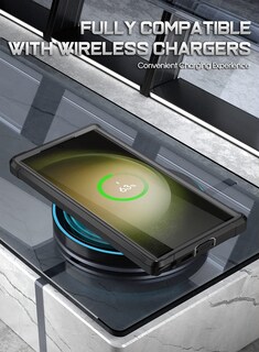 Foto 3 | Funda Poetic Guardian Para Galaxy S23 Ultra 5g De 6,8 Pulgadas, Color Negro Y Transparente - Venta Internacional.