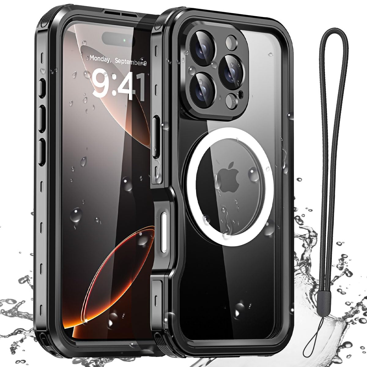 Foto 2 pulgar | Funda Impermeable Aicase Para Iphone 16 Pro Max Con Magsafe Ip68 - Venta Internacional.