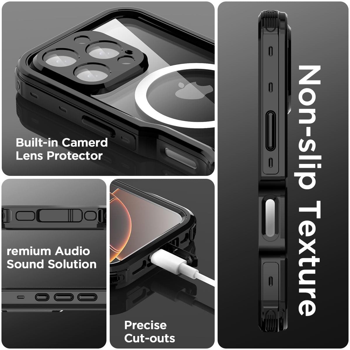 Foto 8 pulgar | Funda Impermeable Aicase Para Iphone 16 Pro Max Con Magsafe Ip68 - Venta Internacional.