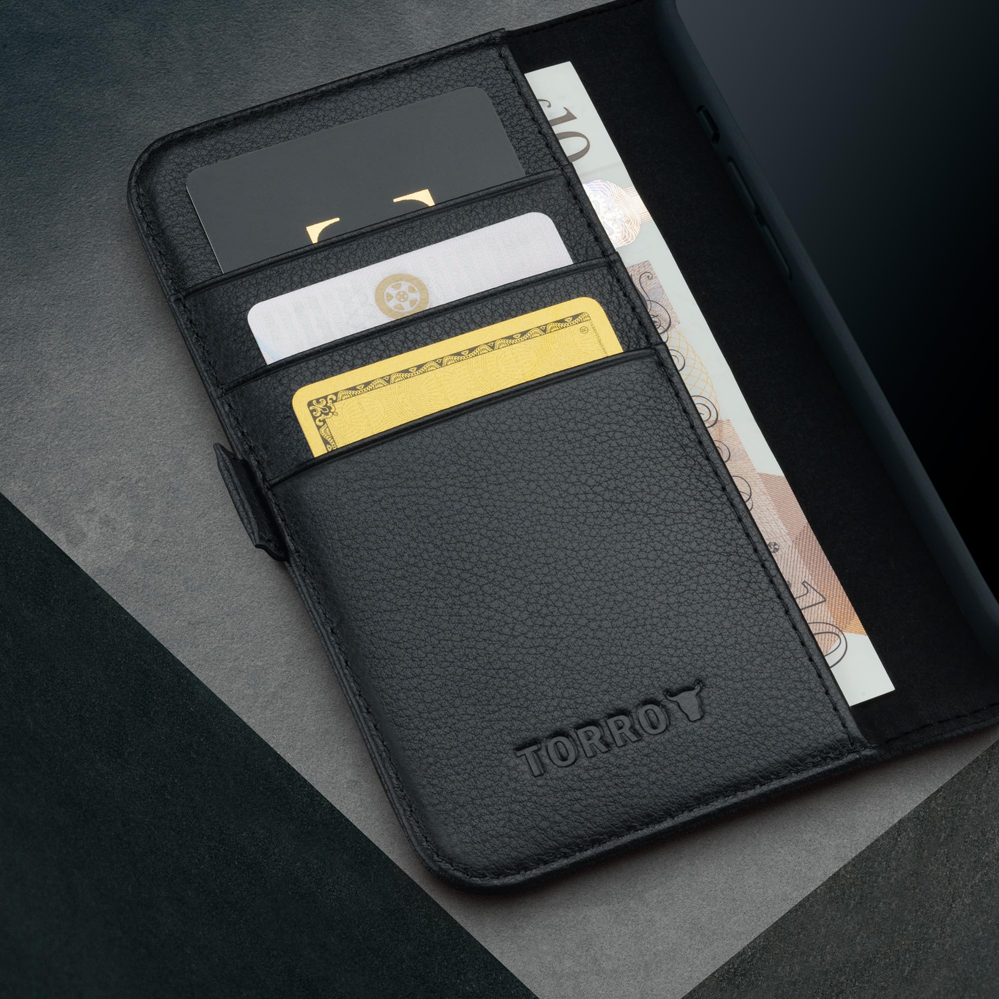 Foto 5 pulgar | Funda Torro Premium De Piel Tipo Cartera Para Iphone 16 Pro De 6.3 Pulgadas - Venta Internacional.