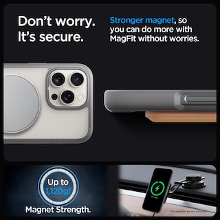 Foto 5 | Funda Spigen Ultra Hybrid S Magfit Para Iphone 16 Pro Frost Grey - Venta Internacional.
