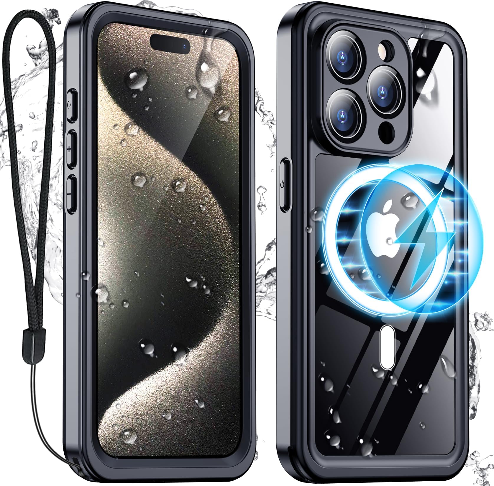 Funda Impermeable Temdan Con Protector De Pantalla Para Iphone 15 Pro Max - Venta Internacional.