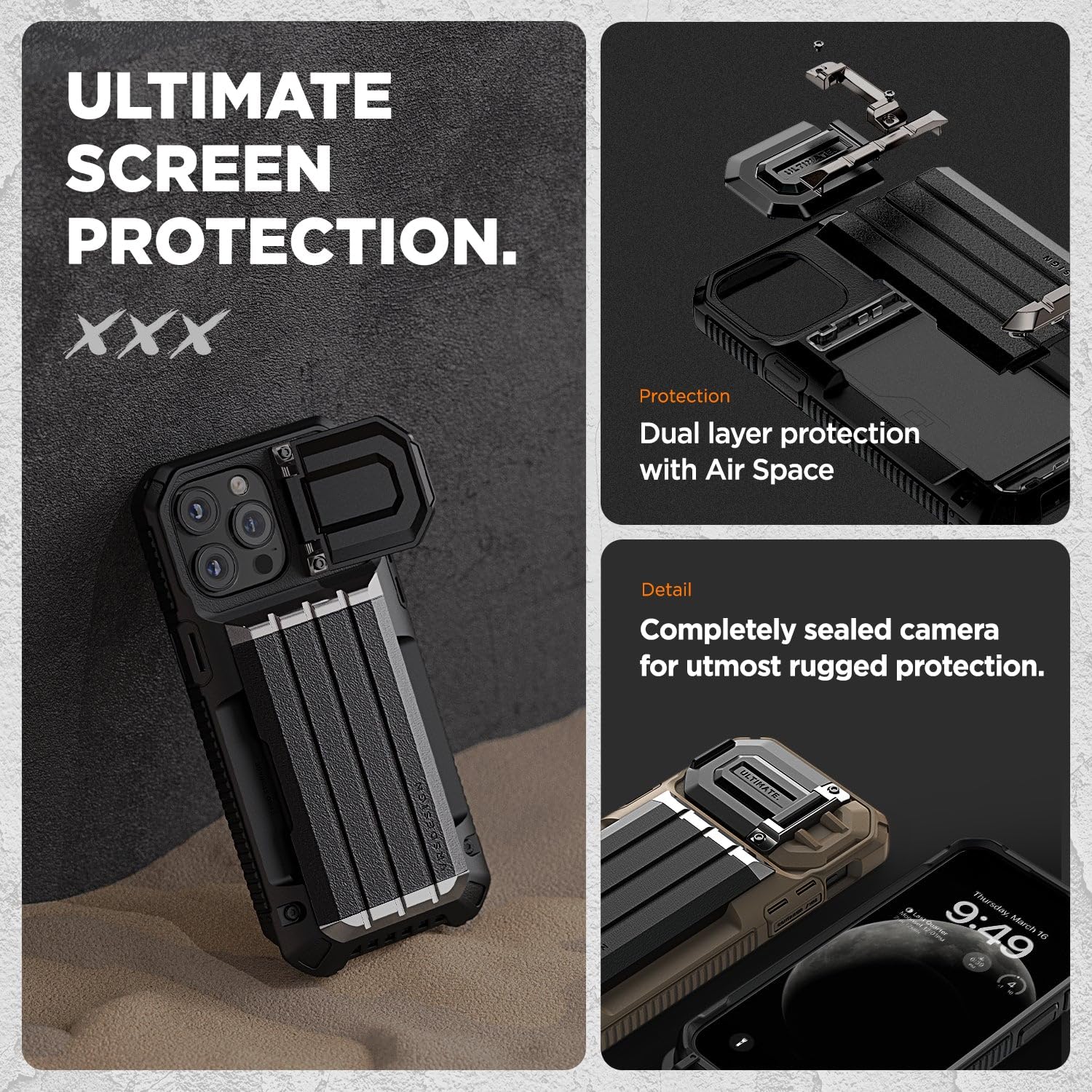 Foto 3 pulgar | Funda Para Teléfono Vrs Design Damda Glide Ultimate Para Iphone 15 Pro Max - Venta Internacional.