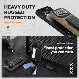 Foto 5 | Funda Para Teléfono Vrs Design Damda Glide Ultimate Para Iphone 15 Pro Max - Venta Internacional.