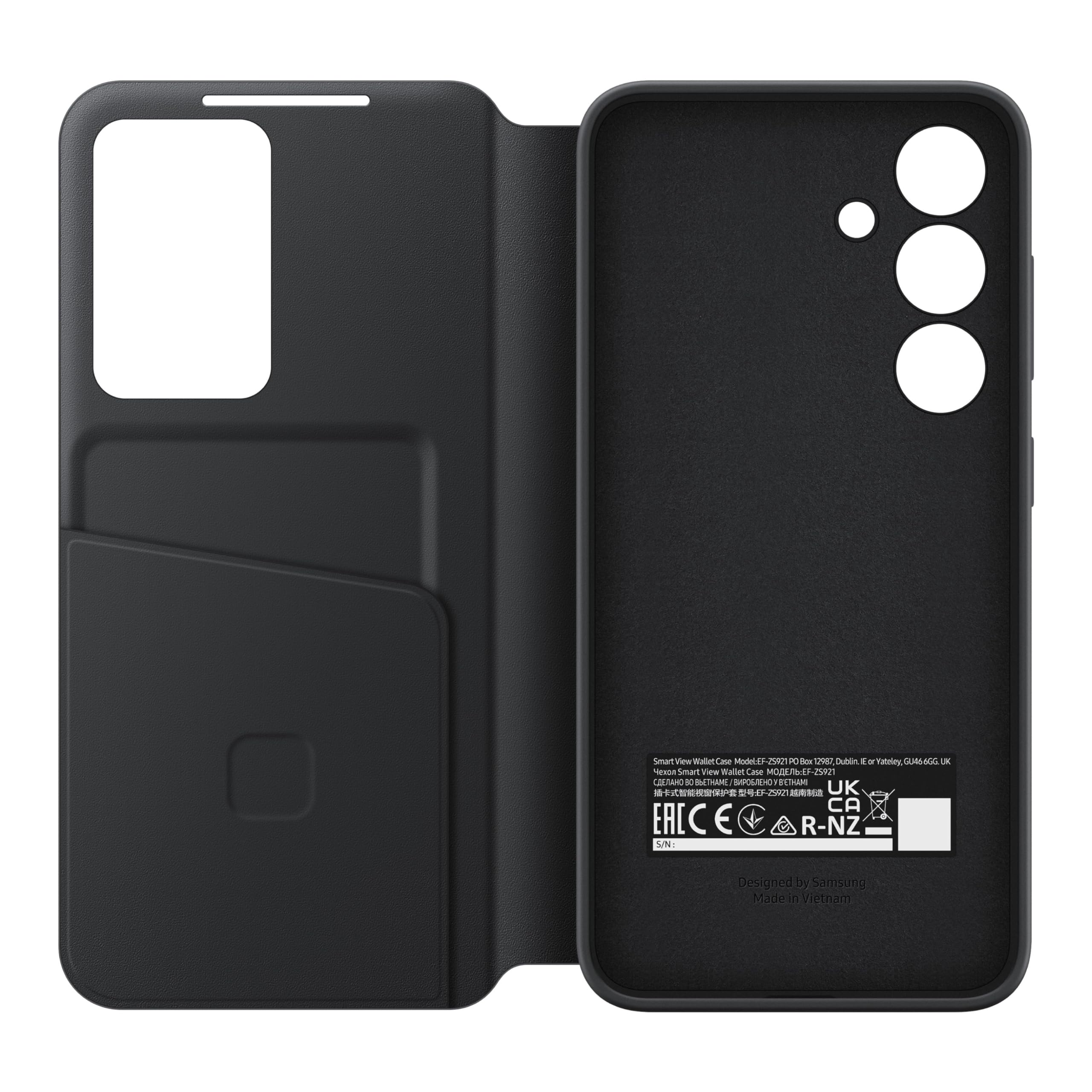 Foto 6 pulgar | Funda Para Teléfono S-view Wallet Para Samsung Galaxy S24 Negra - Venta Internacional.