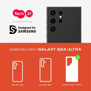 Foto 2 | Funda De Teléfono Tech21 Evo Check Para Samsung Galaxy S24 Ultra - Venta Internacional.
