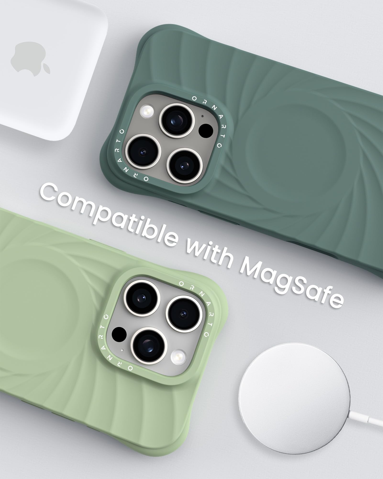 Foto 8 pulgar | Funda Ornarto Vortuxe Para Iphone 16 Pro Verde Pino - Venta Internacional.
