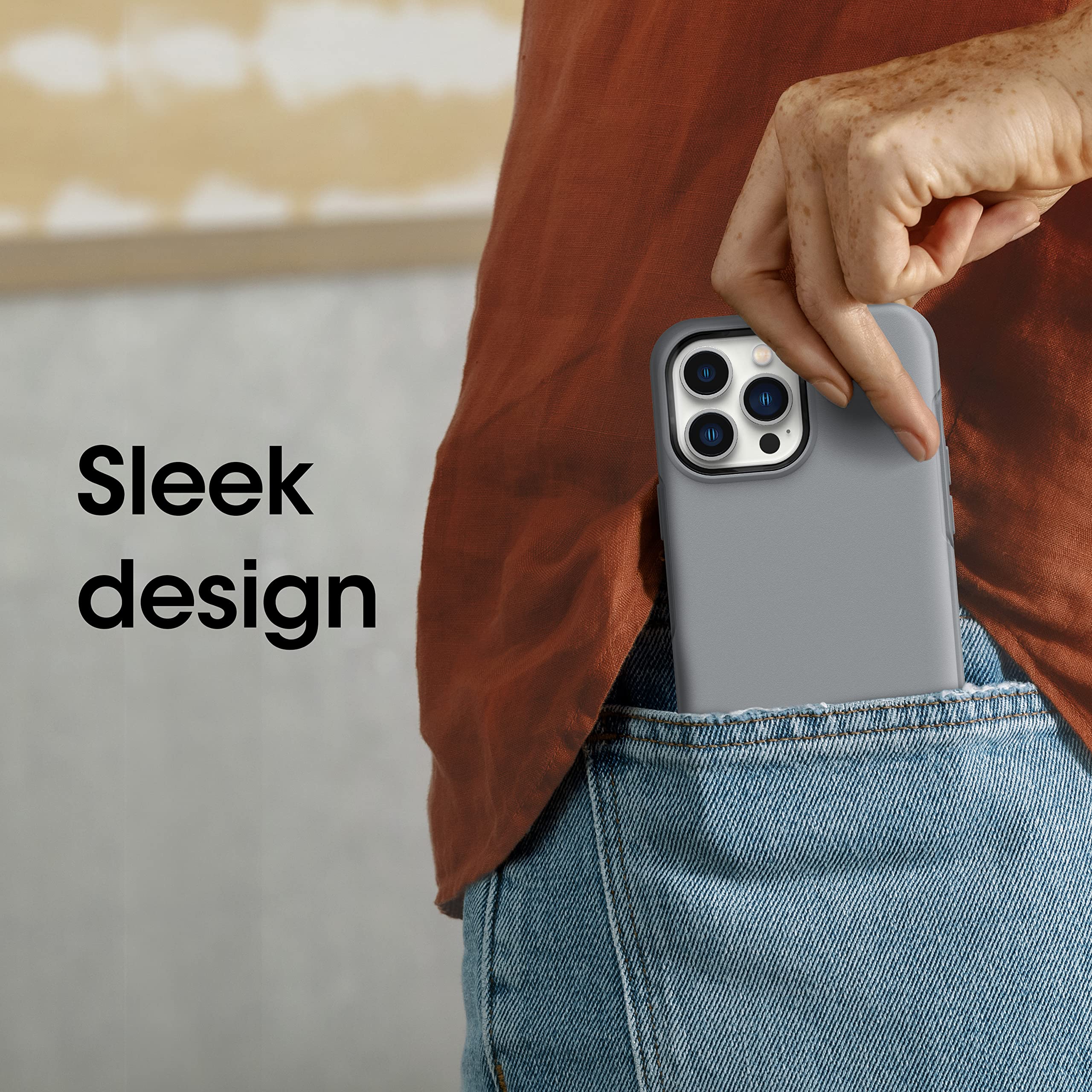 Foto 4 pulgar | Funda Otterbox Symmetry Series Resilience Grey Para Iphone 13 Pro - Venta Internacional.