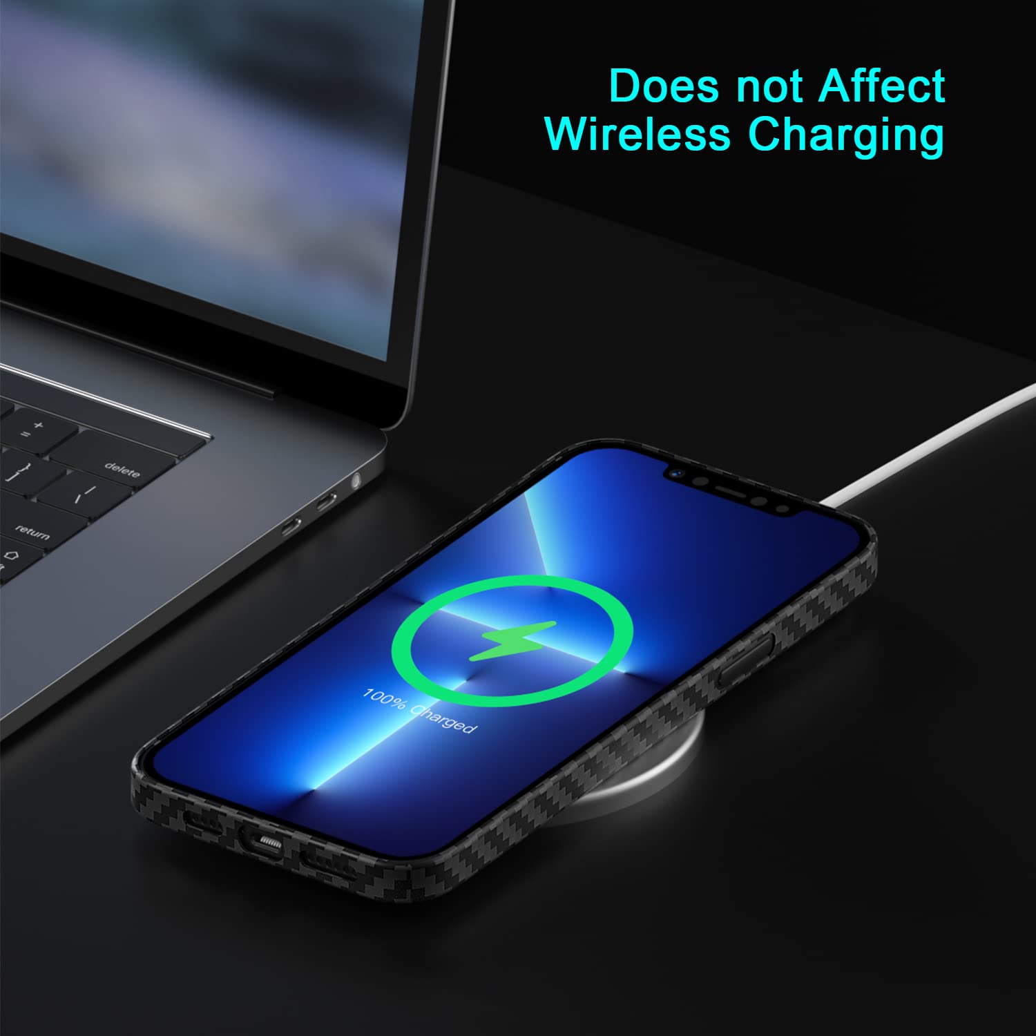 Foto 7 pulgar | Funda De Teléfono Compatible Con El Nuevo Iphone 13 Pro Max De Fibra De Carbono Real De 2022 - Venta Internacional.