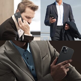 Foto 7 | Funda De Teléfono Compatible Con El Nuevo Iphone 13 Pro Max De Fibra De Carbono Real De 2022 - Venta Internacional.