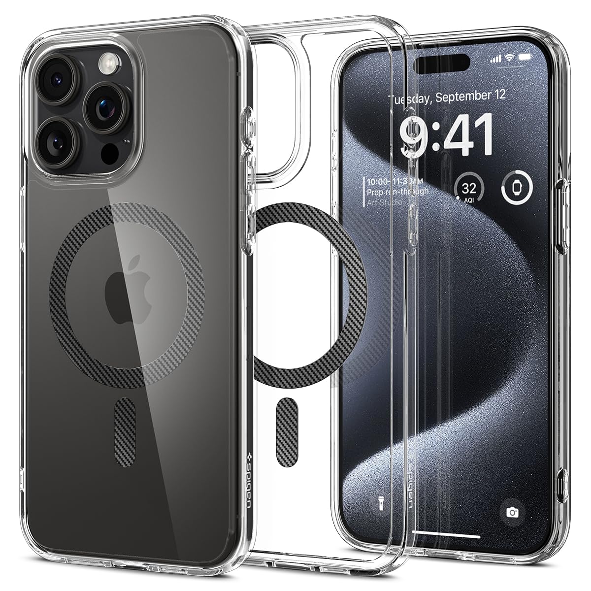Foto 2 pulgar | Funda Spigen Ultra Hybrid Magfit Para El Iphone 15 Pro (2023) - Venta Internacional.
