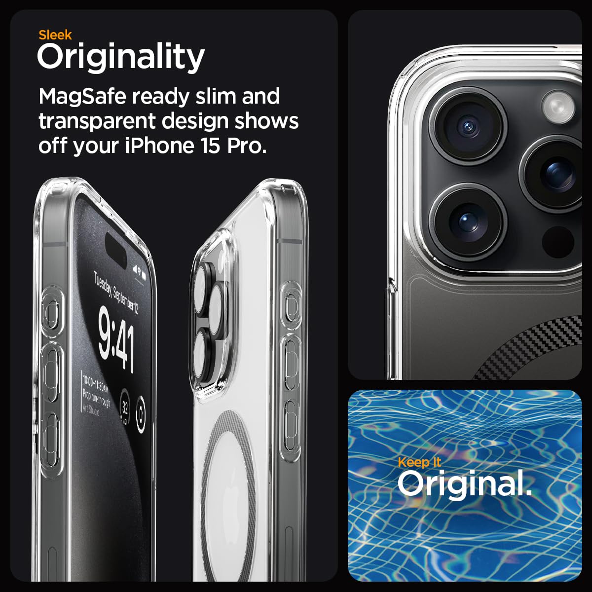 Foto 4 pulgar | Funda Spigen Ultra Hybrid Magfit Para El Iphone 15 Pro (2023) - Venta Internacional.