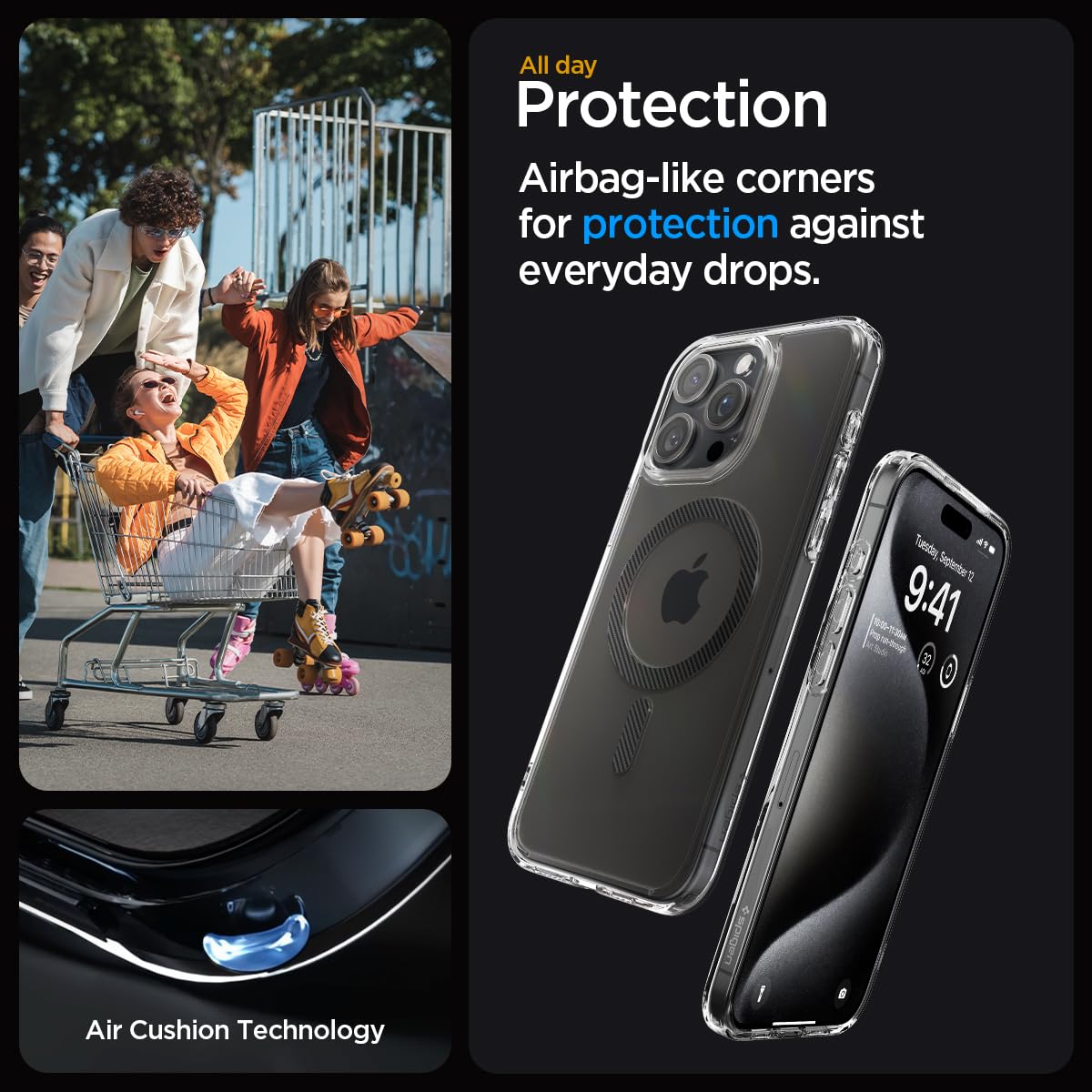 Foto 6 pulgar | Funda Spigen Ultra Hybrid Magfit Para El Iphone 15 Pro (2023) - Venta Internacional.