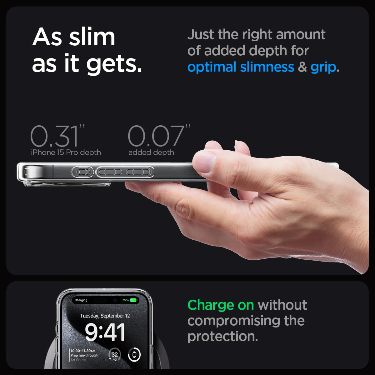 Foto 8 pulgar | Funda Spigen Ultra Hybrid Magfit Para El Iphone 15 Pro (2023) - Venta Internacional.