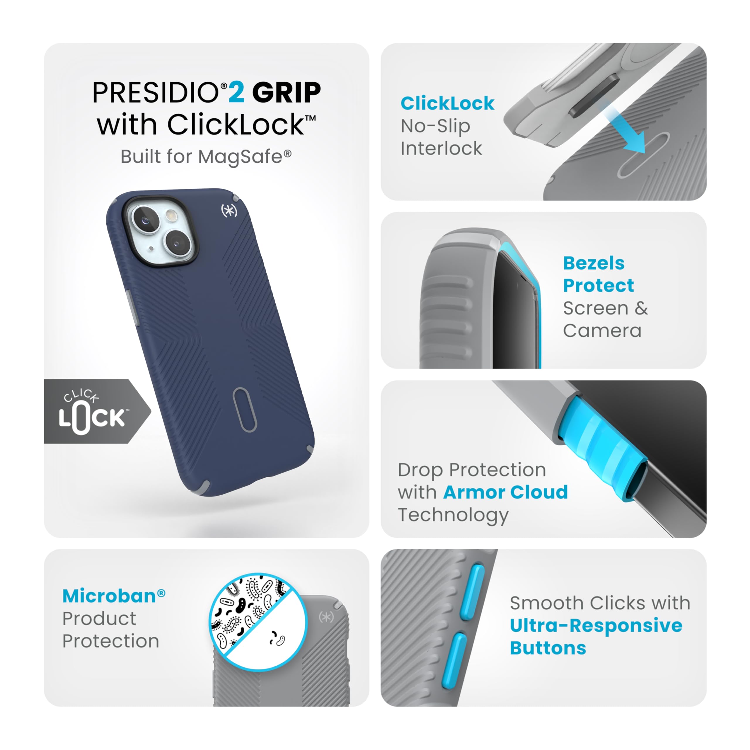 Foto 4 pulgar | Funda Para Teléfono Speck Magsafe Drop & Camera Protect Para Iphone 15 - Venta Internacional.
