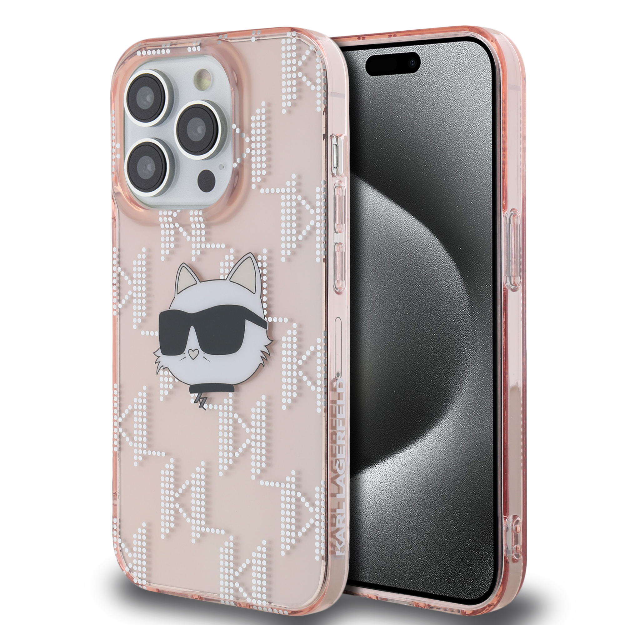 Foto 2 pulgar | Funda Karl Monograma Choupette Para Iphone 13 Pro Max - Rosa