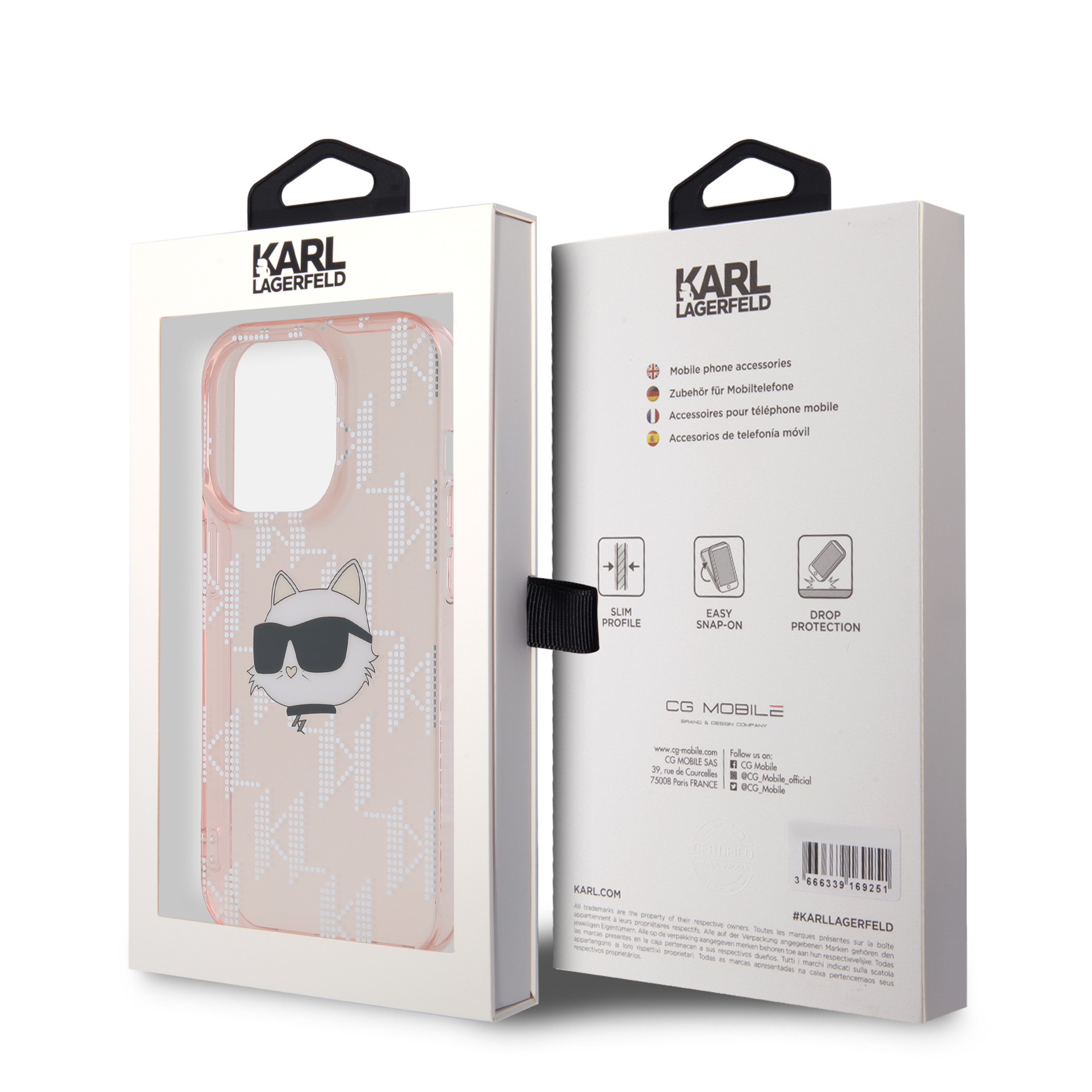 Foto 9 pulgar | Funda Karl Monograma Choupette Para Iphone 13 Pro Max - Rosa