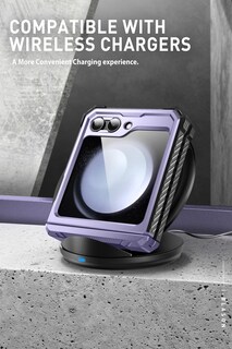Foto 4 | Funda De Teléfono I-blason Armorbox Con Soporte Para Samsung Galaxy Z Flip 5, Color Malva - Venta Internacional.