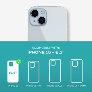 Foto 2 | Funda Tech21 Evo Clear Para Iphone 15 - Transparente - Venta Internacional.