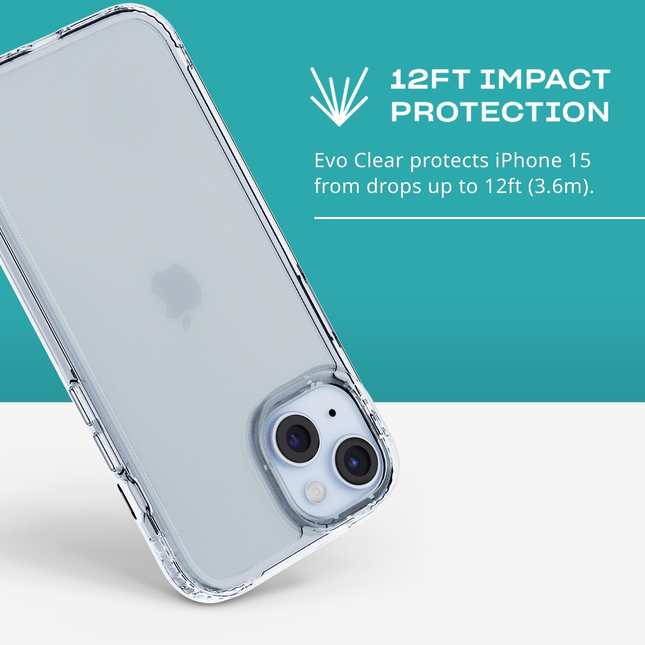 Foto 4 | Funda Tech21 Evo Clear Para Iphone 15 - Transparente - Venta Internacional.