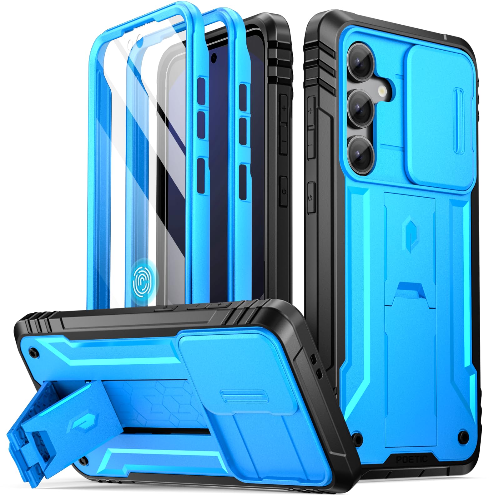 Foto 2 pulgar | Funda Poetic Revolution Para Samsung Galaxy S24 Fe 5g 2024, Color Azul Claro - Venta Internacional.