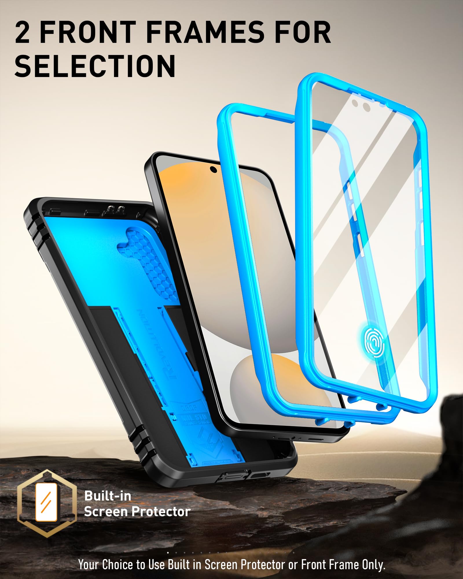 Foto 7 pulgar | Funda Poetic Revolution Para Samsung Galaxy S24 Fe 5g 2024, Color Azul Claro - Venta Internacional.