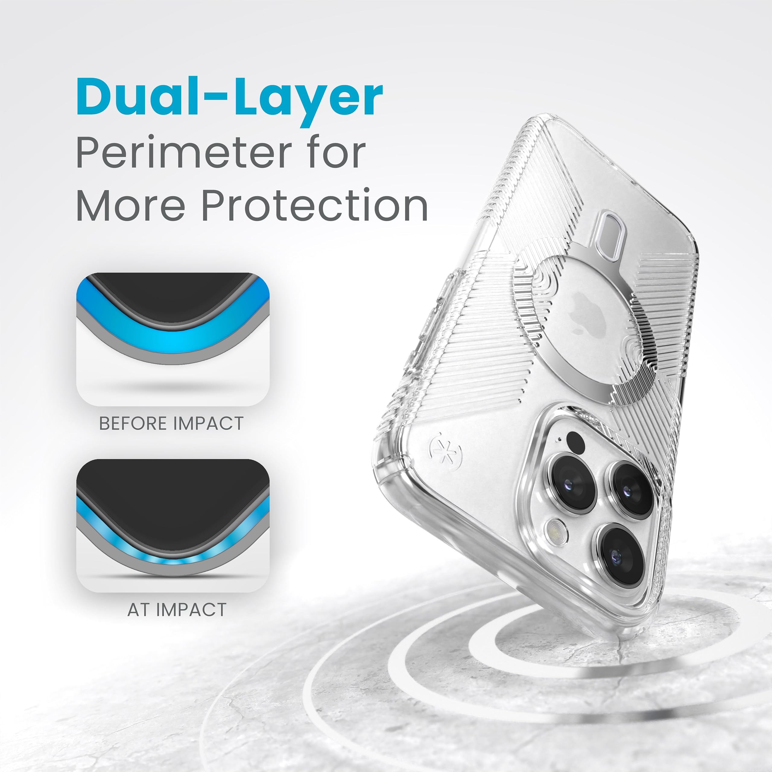 Foto 6 pulgar | Funda De Teléfono Speck Clear Presidio Grip Para Iphone 15 Pro Max - Venta Internacional.