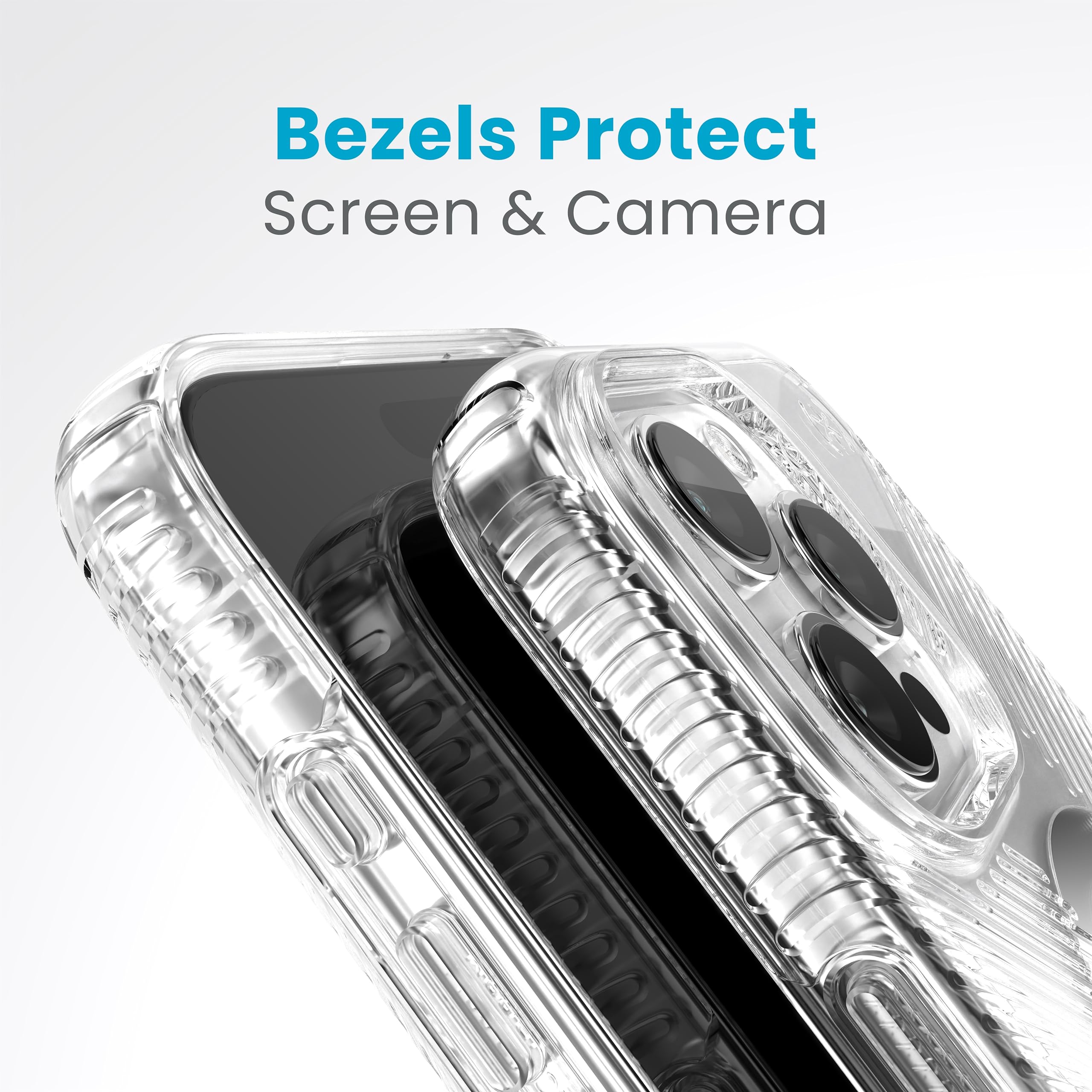 Foto 7 pulgar | Funda De Teléfono Speck Clear Presidio Grip Para Iphone 15 Pro Max - Venta Internacional.