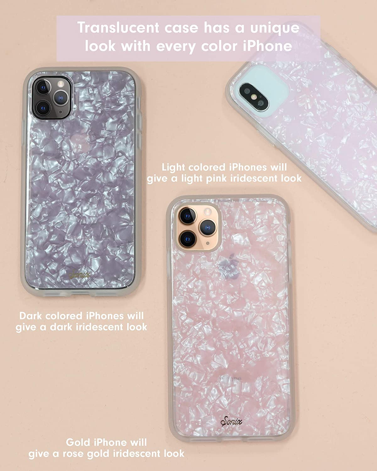 Foto 4 | Funda De Teléfono Sonix Para Iphone 13 Pro Max/12 Pro Max Rosa - Venta Internacional.