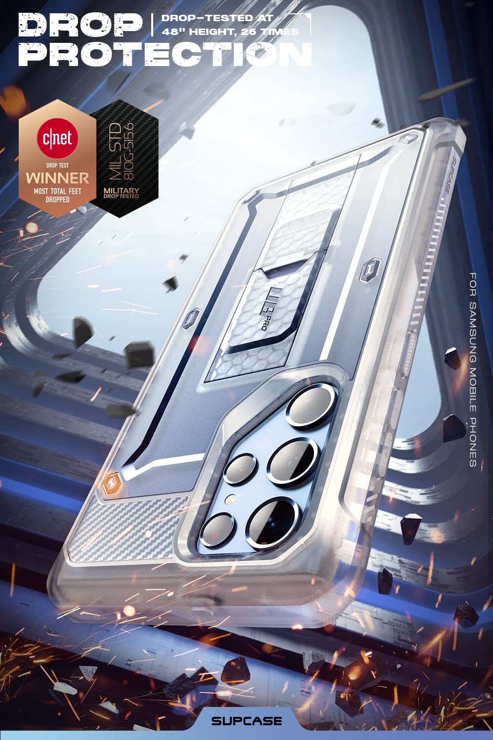Foto 4 pulgar | Funda Supcase Unicorn Beetle Pro Para Samsung Galaxy S22 Ultra - Venta Internacional.
