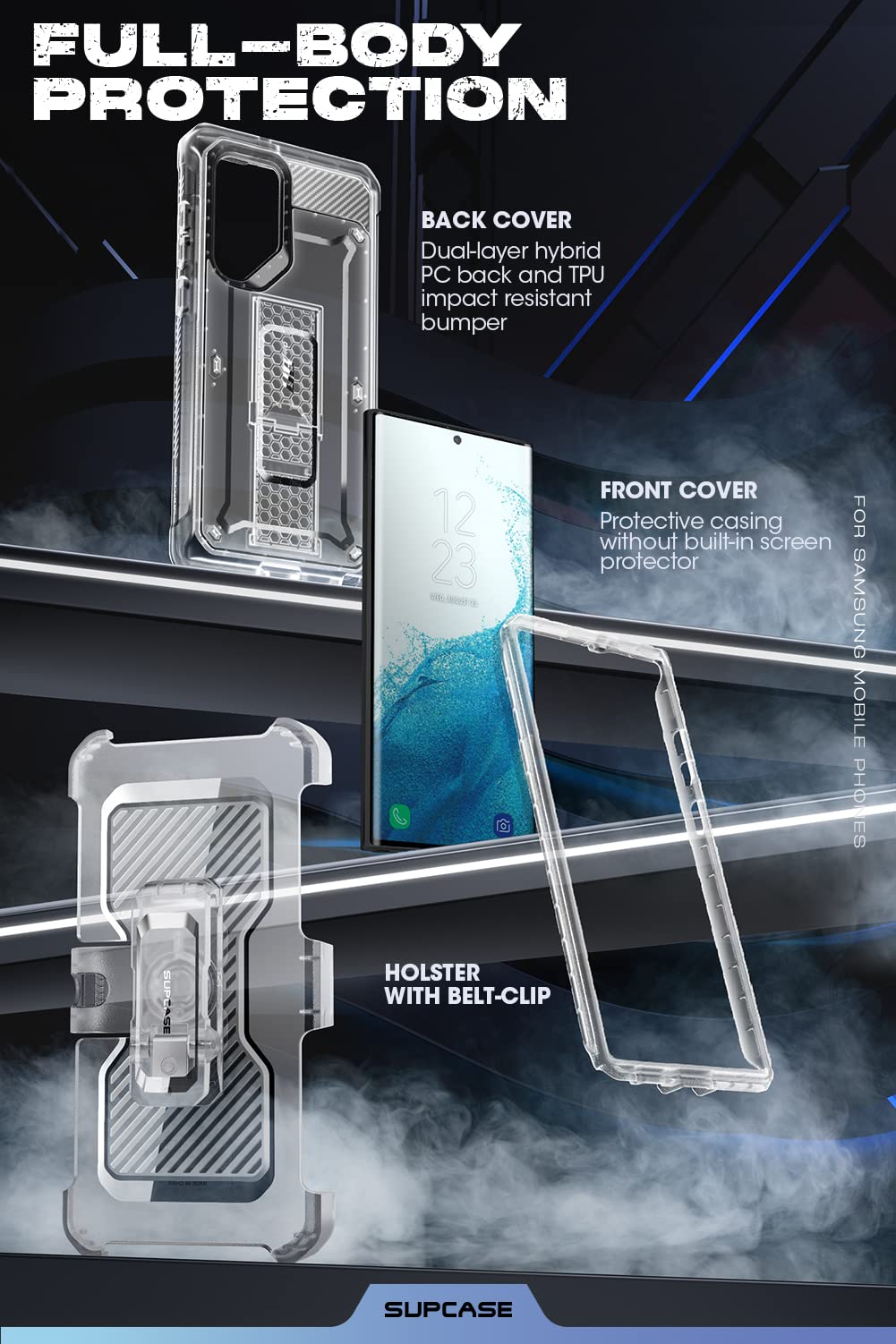 Foto 6 pulgar | Funda Supcase Unicorn Beetle Pro Para Samsung Galaxy S22 Ultra - Venta Internacional.
