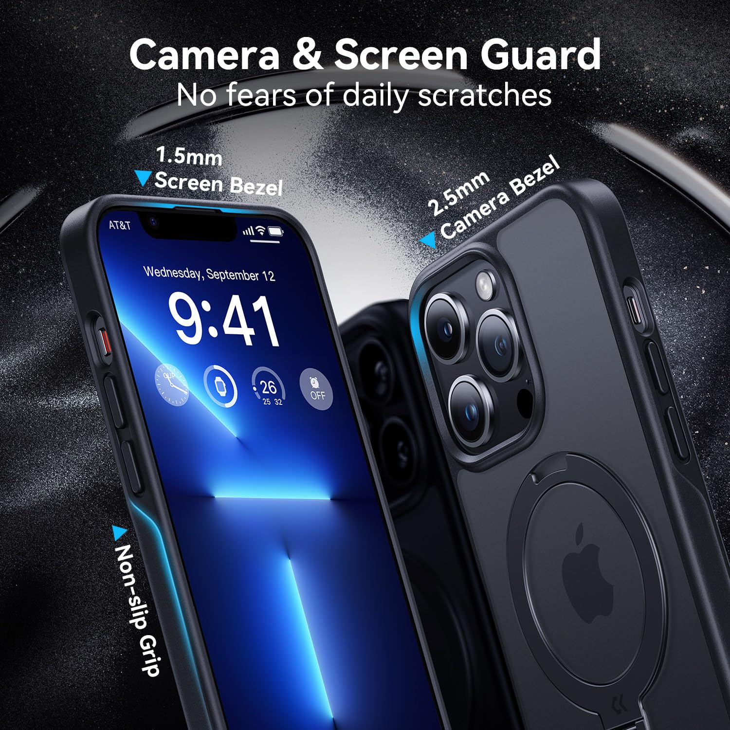 Foto 7 pulgar | Funda De Teléfono Casekoo Magicstand Pro Para Iphone 13 Pro De 6.1 Pulgadas Negra - Venta Internacional.