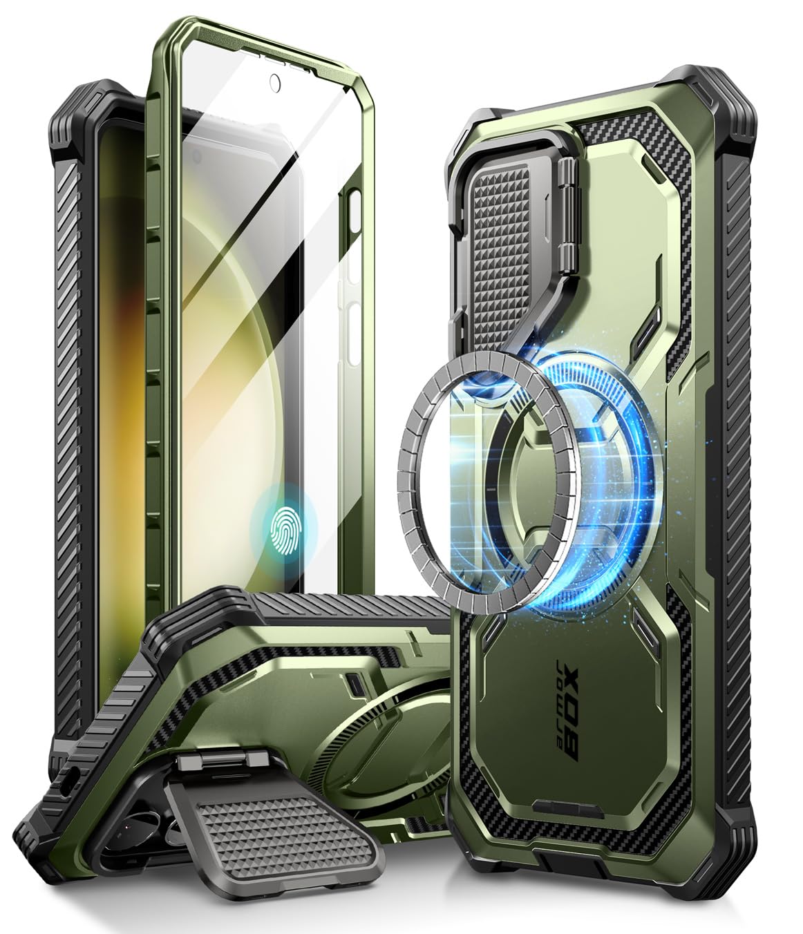 Foto 2 pulgar | Funda De Teléfono I-blason Armorbox Para Samsung Galaxy S24 Green - Venta Internacional.