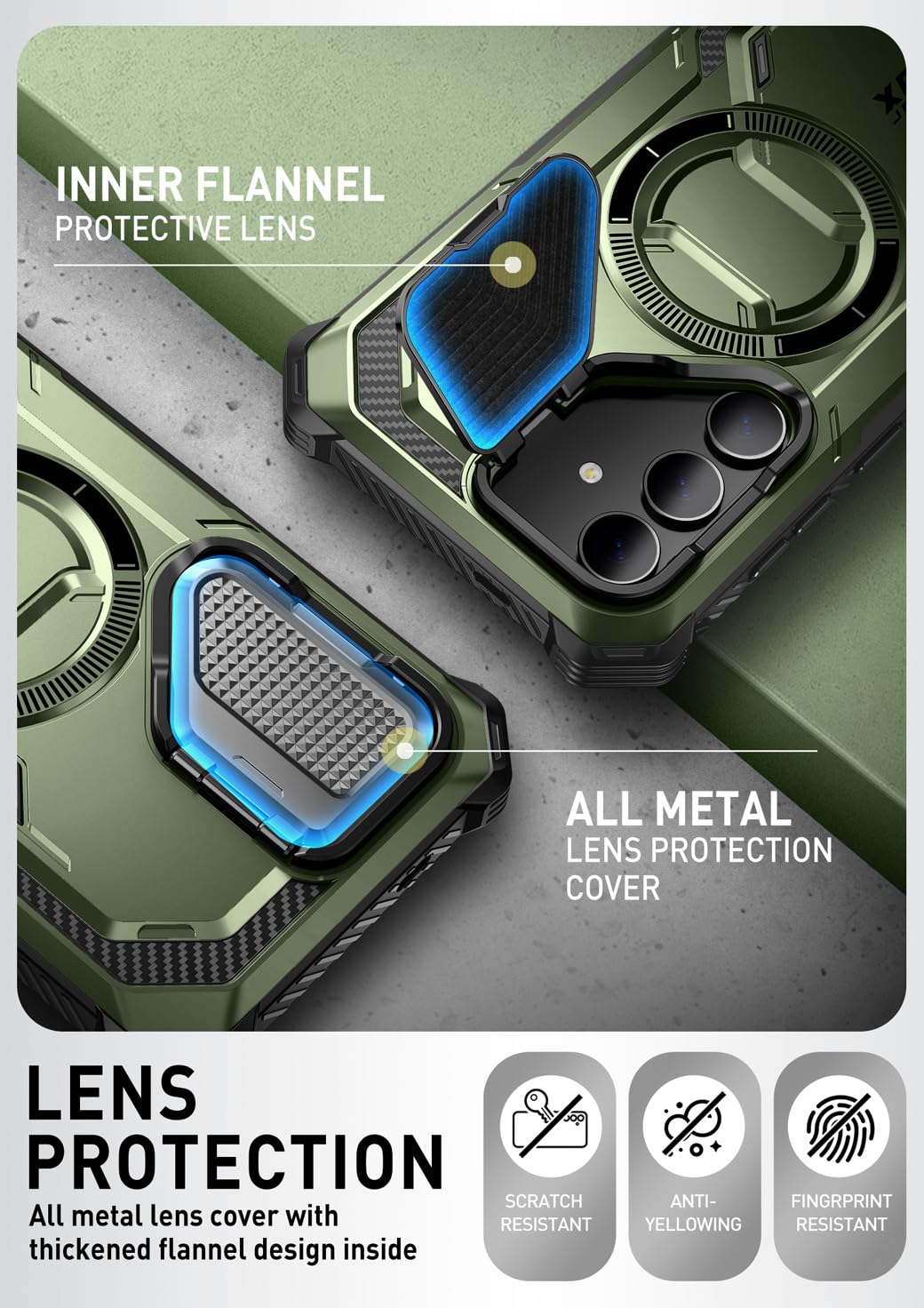 Foto 8 pulgar | Funda De Teléfono I-blason Armorbox Para Samsung Galaxy S24 Green - Venta Internacional.