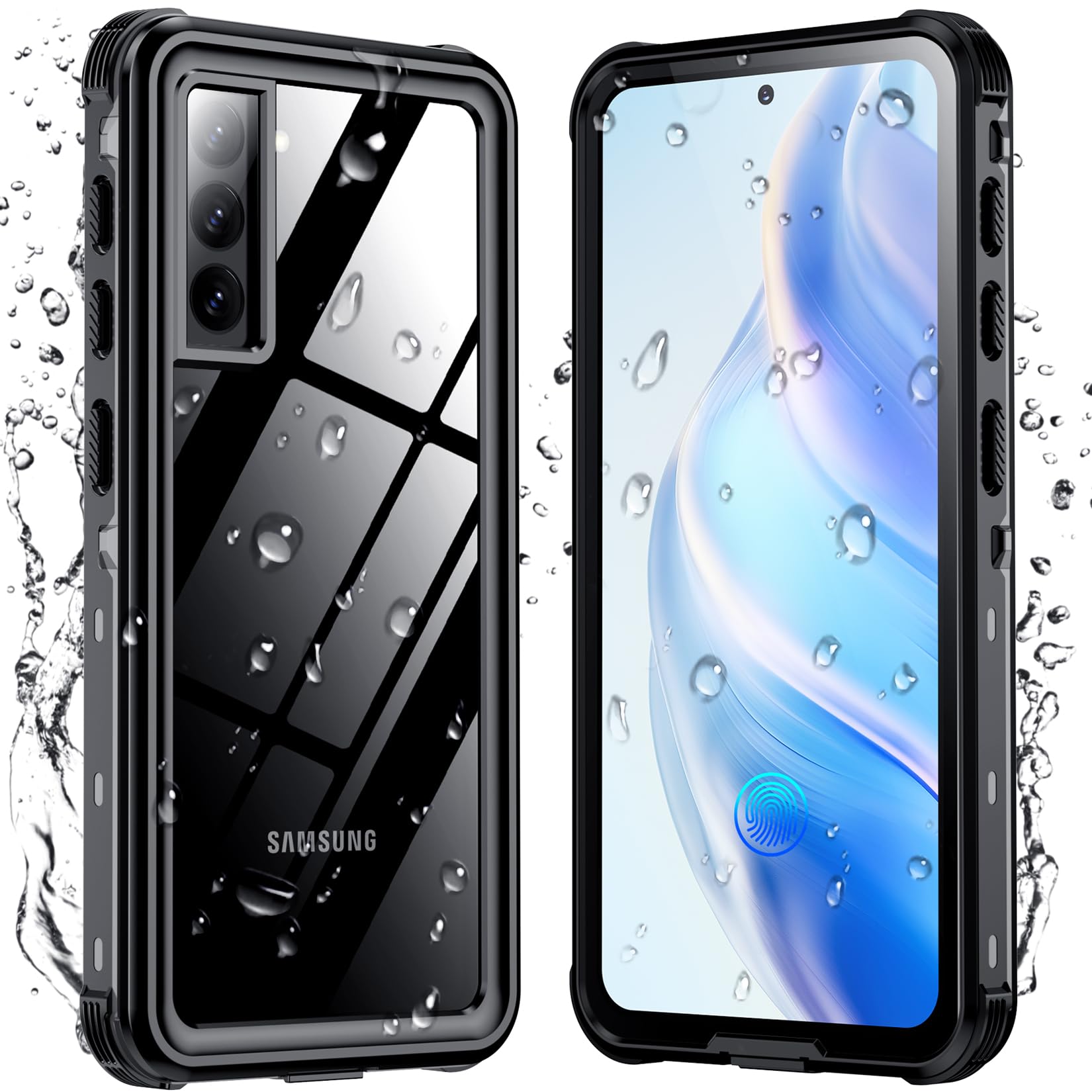 Foto 2 pulgar | Funda De Teléfono Temdan Impermeable Con Protector De Pantalla Para Samsung Galaxy S21 De 6.2 Pulgadas - Venta Int