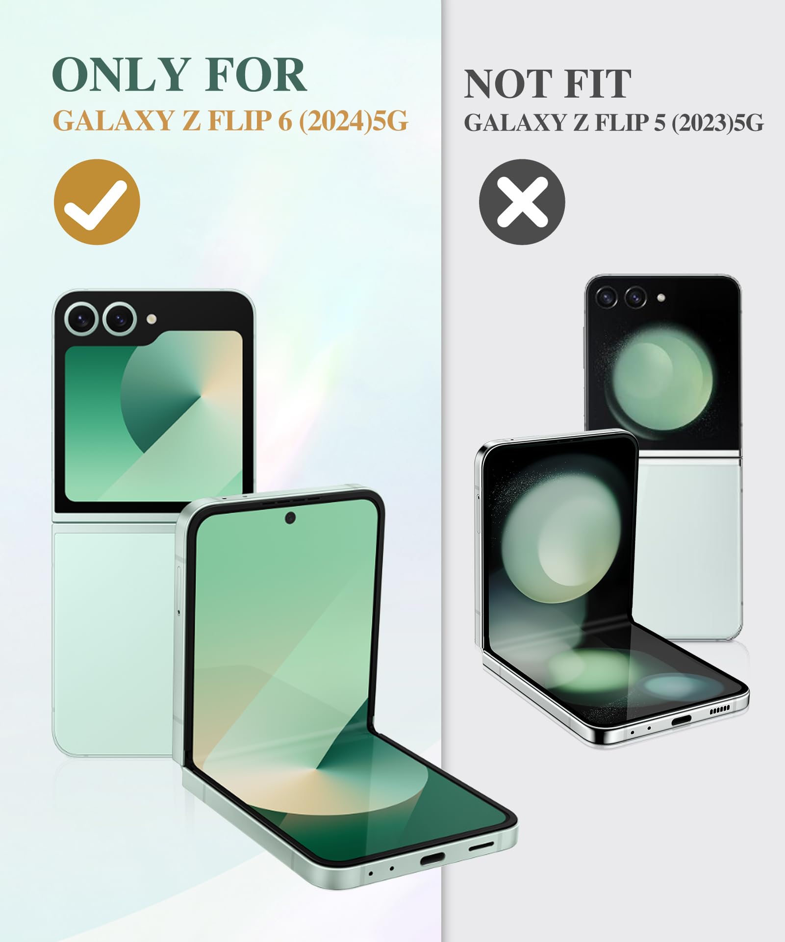 Foto 2 | Funda De Teléfono Gviewin Diseñada Para Samsung Galaxy Z Flip 6 - Venta Internacional.