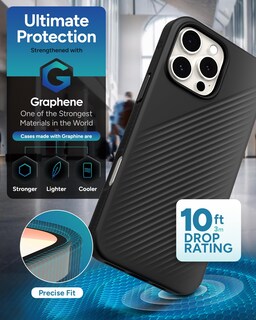 Foto 4 | Funda Zagg Luxe Snap Para Iphone 16 Pro Max Con Magsafe Negra - Venta Internacional.