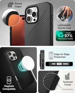 Foto 5 | Funda Zagg Luxe Snap Para Iphone 16 Pro Max Con Magsafe Negra - Venta Internacional.