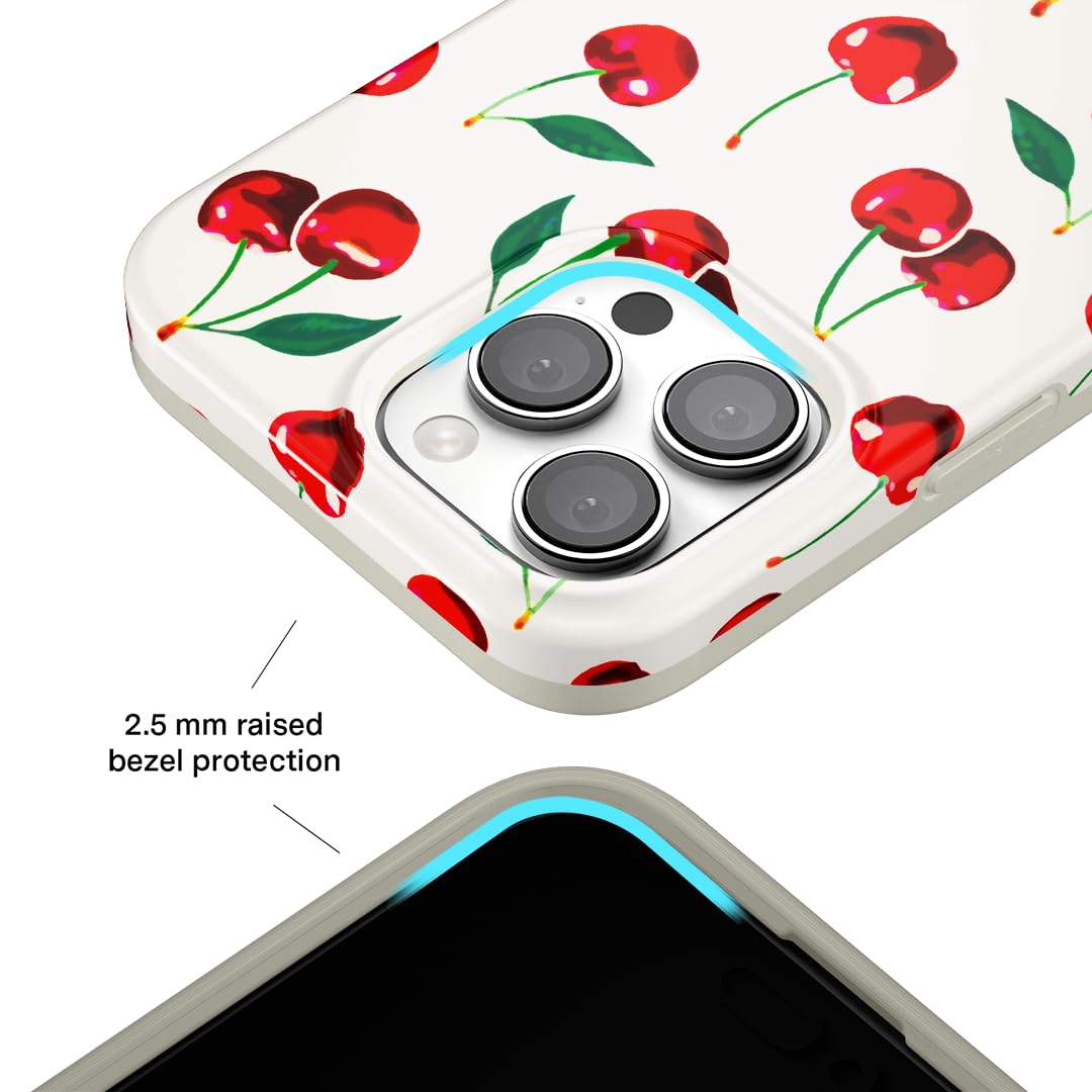 Foto 4 | Funda De Teléfono Velvet Caviar Para Iphone 16 Pro, Color Rojo Cereza - Venta Internacional.