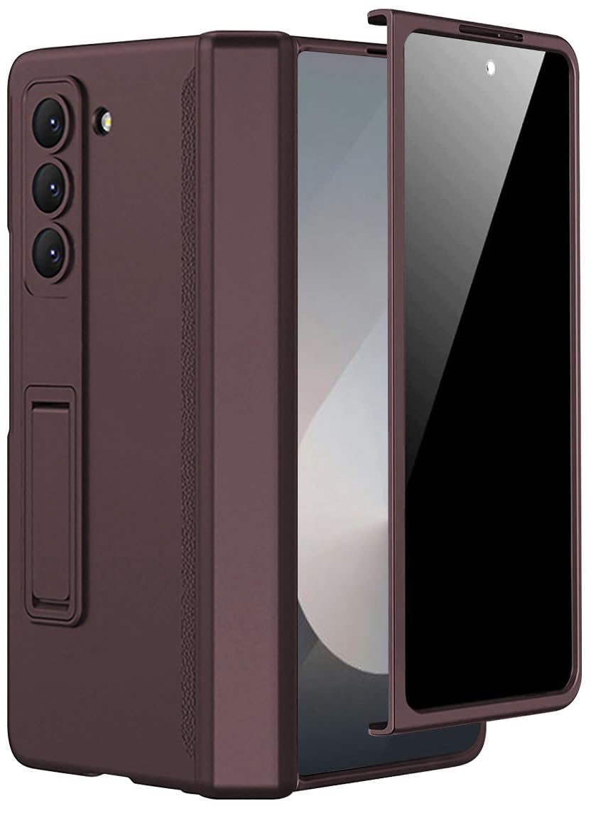 Foto 2 pulgar | Funda De Teléfono Miimall Para Samsung Galaxy Z Fold 6, Color Rojo Vino - Venta Internacional.
